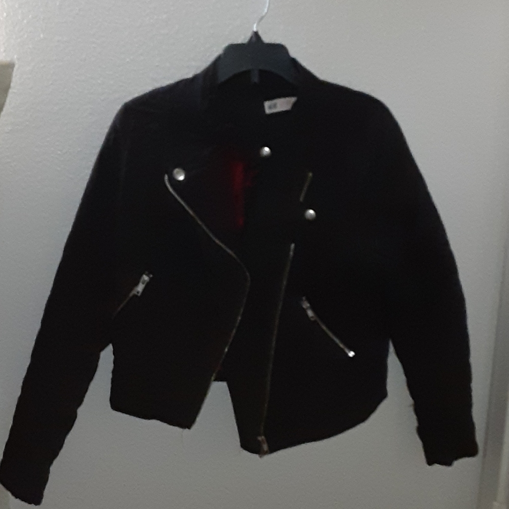 Black and flannel jacket